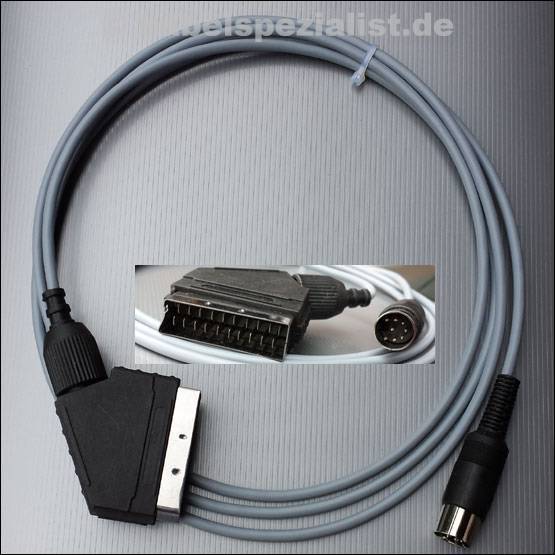 Commodore C64 / C128 Kabel an TV SCART (S-Video) HighQuality