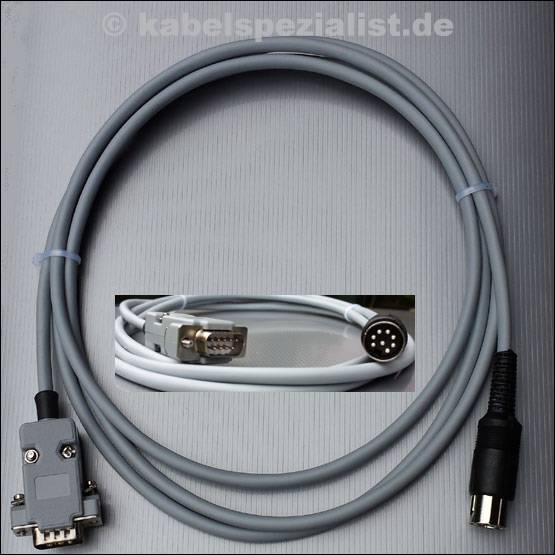 Commodore C128 / C128D Kabel an TTL-Monitor DIN 8pol